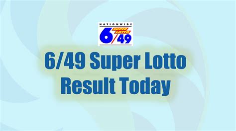 6-49 lotto result today|6/49 Lotto Result Today: 9PM Official PCSO Lotto Results.